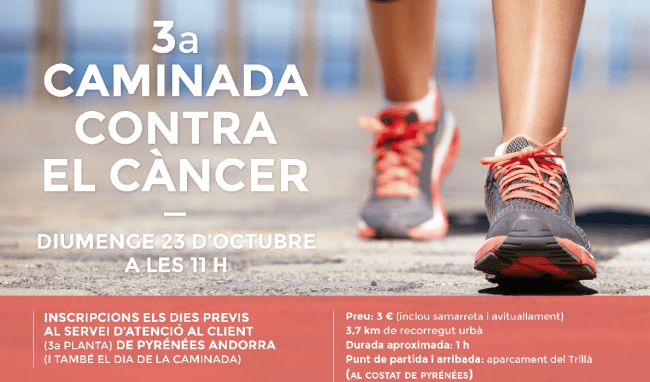 3a Caminada contra el càncer andorra