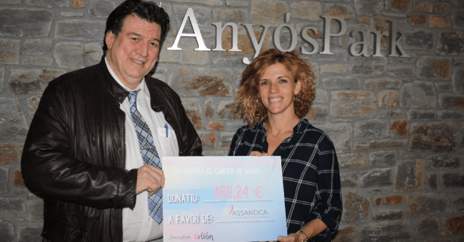 Entrega xec Anyós Park and