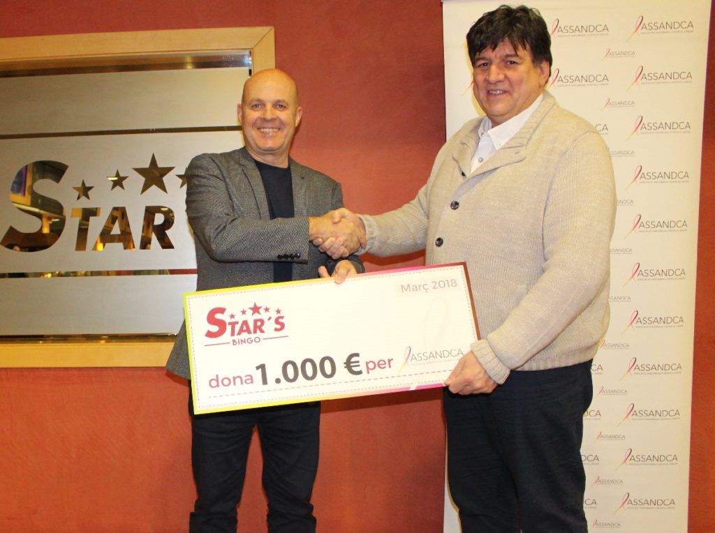 Col·laboració Bingo Star's Dia mundial contra el càncer 2018 ASSANDCA
