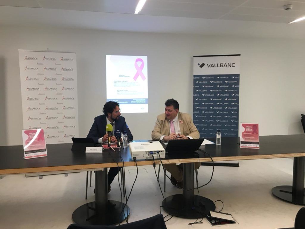 Roda de premsa setmana contra el càncer de mama 2018 Andorra Assandca Vall Banc