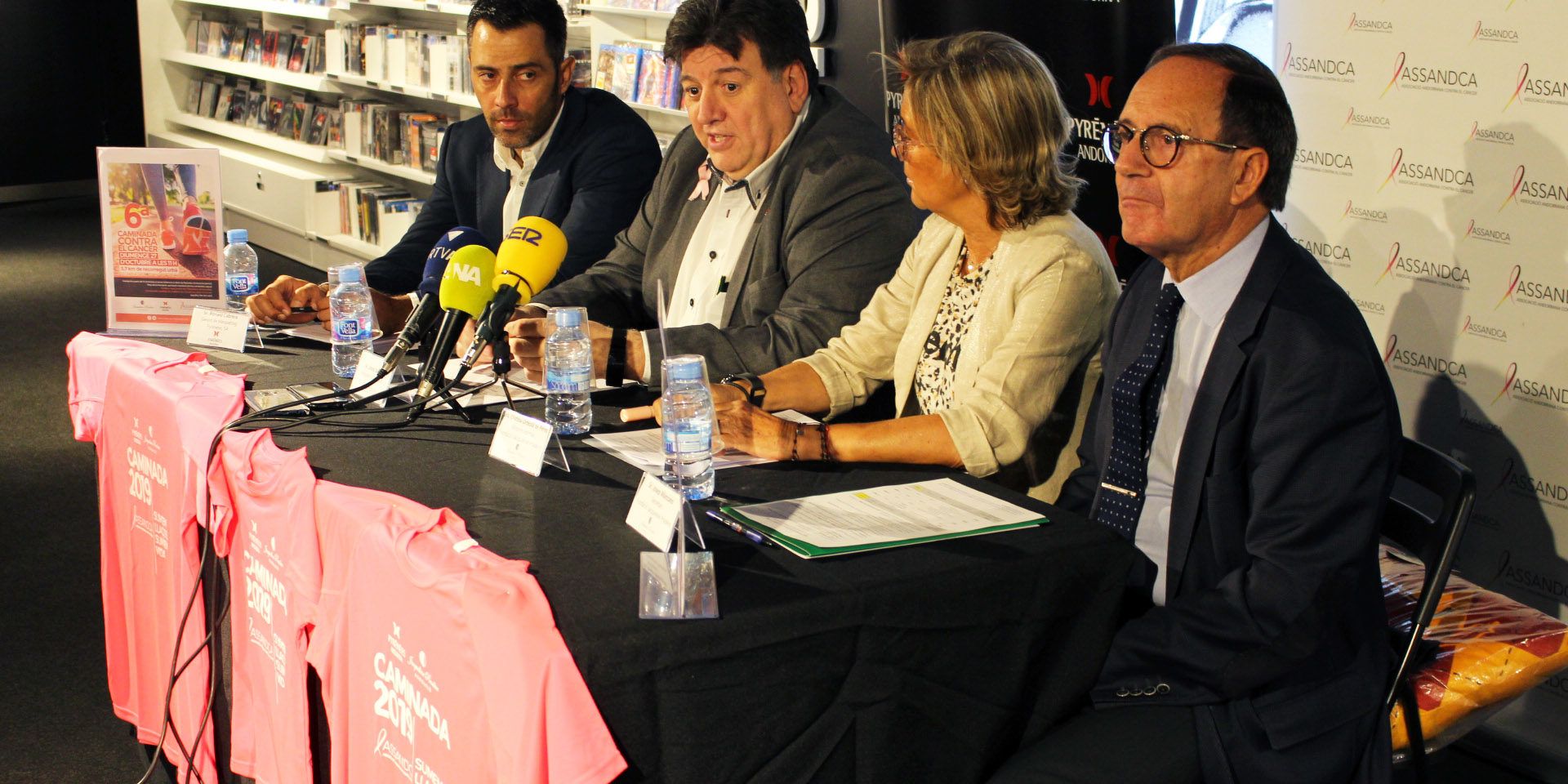 Roda premsa Caminada Assandca Andorra Presentació de la Caminada d'ASSANDCA a l'FNAC