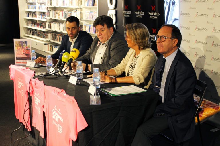 Roda premsa Caminada Assandca Andorra Presentació de la Caminada d'ASSANDCA a l'FNAC